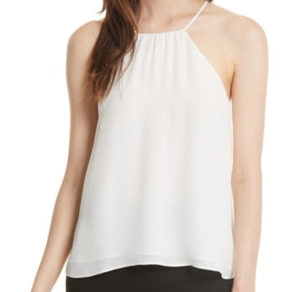 Joie  Abdalia Porcelain Silk Tank Top